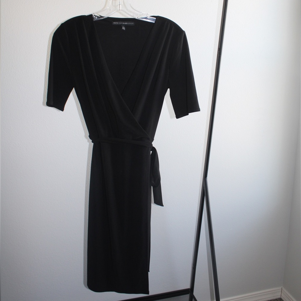 Black wrap dress from White House black market